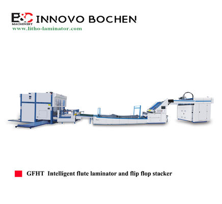GFHT 1500mm हाई स्पीड कार्डबोर्ड लैमिनेटिंग मशीन 50 शीट/मिनट