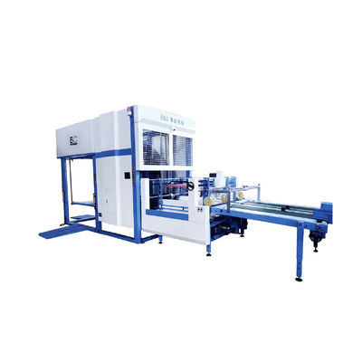 डीएस स्वचालित डबल पाइल फ्लिप फ्लॉप स्टैकर मशीन फ्लूट लैमिनेटर लैमिनेटिंग मशीन के साथ सहायक उपकरण