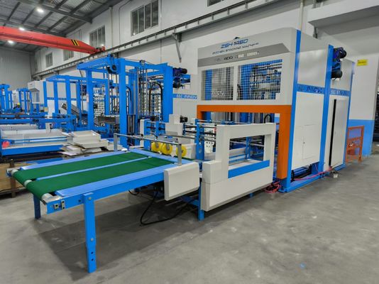 नालीदार बोर्ड के लिए पूरी तरह से स्वचालित फ्लिप फ्लॉप पैलेट स्टैकर 12000PCS/घंटा