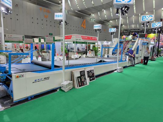 सहयोग पत्र के लेमिनेशन के लिए सर्वो नियंत्रण के साथ हाई स्पीड शीट टू शीट 5प्लाई लेमिनेटिंग मशीन