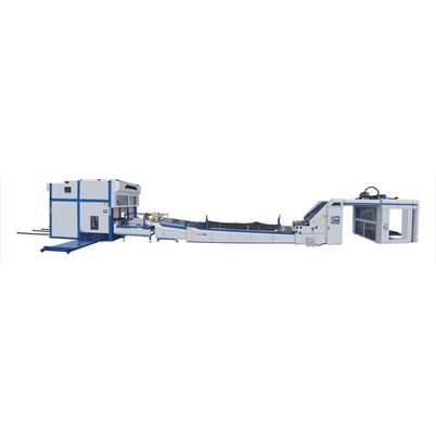 स्टेकर के साथ 38KW 380V स्वचालित बांसुरी लैमिनेटिंग मशीन
