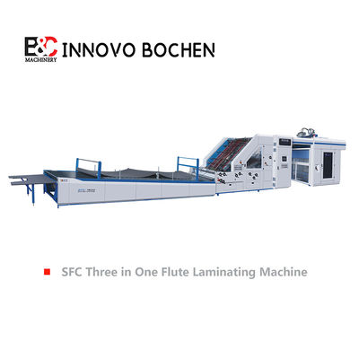 SFC2200 स्वचालित फ्लूट लैमिनेशन मशीन 5Ply फ्लूट लैमिनेटिंग मशीन